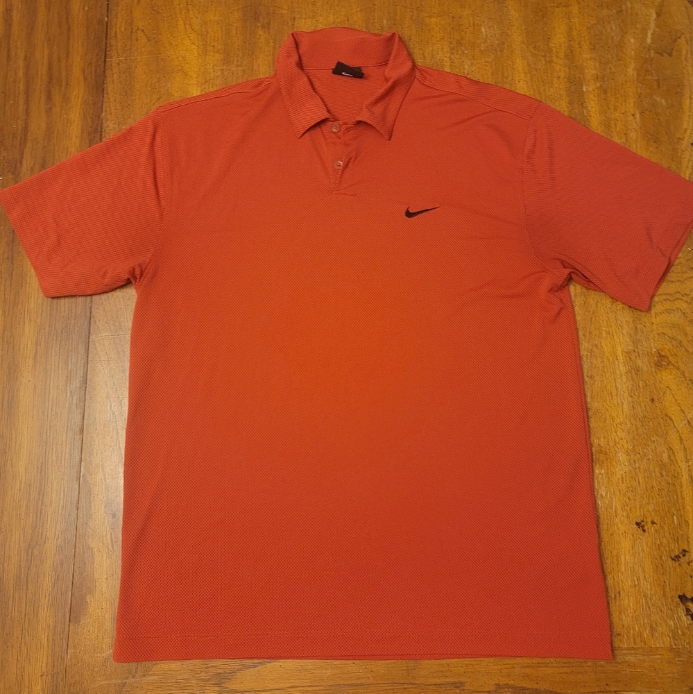Nike Golf Dry-Fit Red Polo Shirt- Size XL